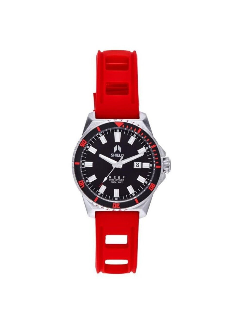 NWT Shield Reef Black Dial Men's Watch